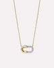 Gold Pendant - Blake Necklace Mini Micropave