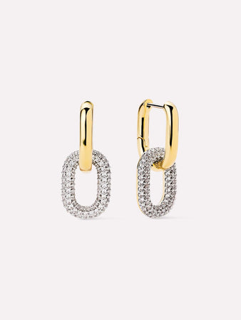 Drop Earrings - Rox Mini Double Pave