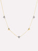 Heart Necklace - Lev Mini Pave Station Necklace