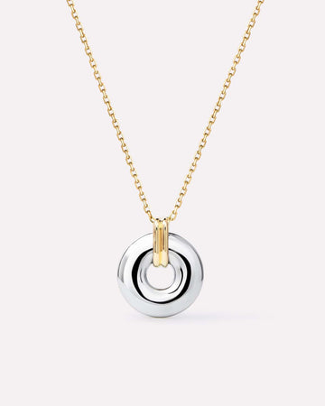 Pendant Necklace - Maeve Two Tone
