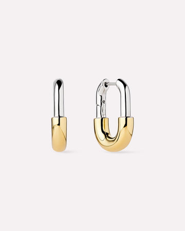 Gold Hoops - Brynley Hoops Two Tone