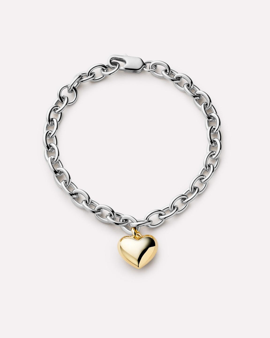 14K Gold Rhodium Plated Two Tone Love Lev Heritage Statement Chain Bracelet For Women Ana Luisa Lev Bracelet Two Tone