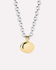 14K Gold Rhodium Plated Two Tone Pebble Statement Pendant Necklaces For Women Ana Luisa Pebble Statement Two Tone