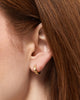 Gold Hoop Earrings - Walker Huggie Hoops