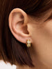 14K Gold Plated Cubic Zirconia Classic Huggie Hoops Earrings For Women Ana Luisa Asher Triple