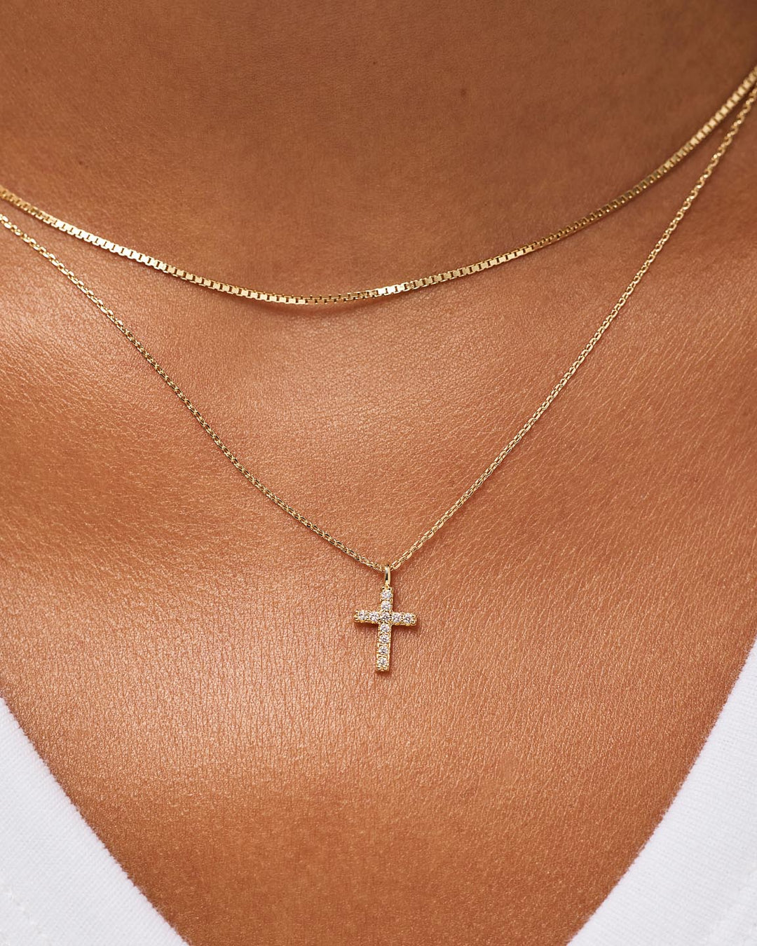 Cross Necklace - Pave Cross Necklace