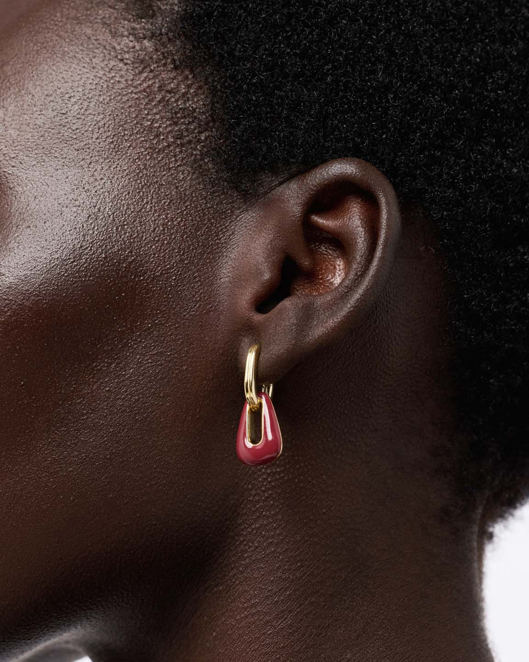 Drop Earrings - Mod Red