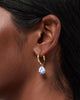 Drop Earrings - Lainey Medium Marble Blue