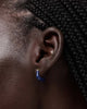 14K Gold Plated Enamel Riviera Blue Huggie Hoops Earrings For Women Ana Luisa Dakota Mini Navy