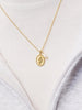 14K Gold Plated Freshwater Pearls Iris Flower Pendant Necklaces For Women Ana Luisa Katie Necklace