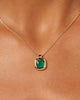 Gold Pendant - Clara Pendant Green Onyx