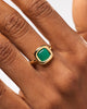 Statement Ring - Clara Ring Green Onyx