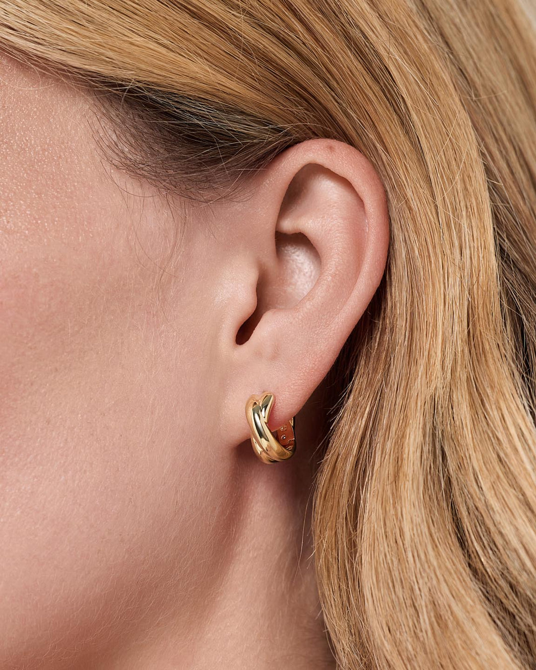 Huggie Earrings - Violet Huggie Hoops