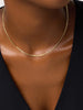 14K Gold Plated Lobster Clasp Delicate Flat Mariner Chain Necklaces For Women Ana Luisa Morgan Slim