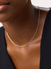 14K Gold Plated Lobster Clasp Delicate Layering Singapore Chain Necklaces For Women Ana Luisa Mickey