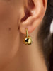 14K Gold Plated Open C Shape Ball Hoop Drop Earrings For Women Ana Luisa Perry