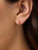 14K Gold Plated Open C Shape Bend Mini Huggie Hoops Earrings For Women Ana Luisa Twist Huggie Hoops