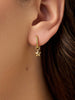 14K Gold Plated Pull On Celestial Earring Charms For Women Ana Luisa Puffy Star Charms