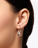 Gold Drop Earrings - Kayla Clear