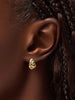 Gold Huggie Hoop Earrings - Sarah Huggie Studs
