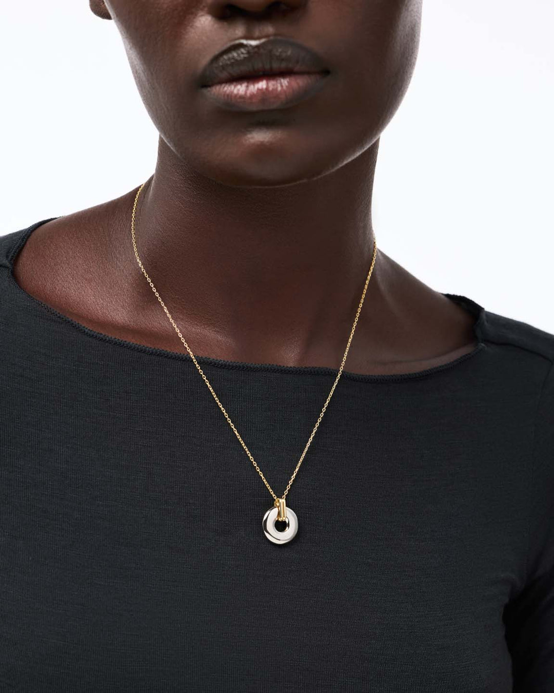 Pendant Necklace - Maeve Two Tone