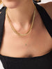 Ana Luisa Jewelry Necklaces Chain Necklace Herringbone Necklace Ina Gold