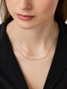 Layered Necklace - White Gold Layered Necklace