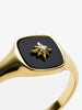 Gold Signet Ring - Amara Black