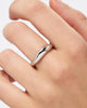Rhodium Plated Band Rings For Women Ana Luisa Stevie Silver