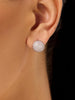 Silver Earrings - Mini Abby Silver Micropave