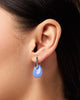Silver Drop Earrings - Kayla Blue