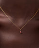 Solid Yellow Gold - Solo Memento Necklace