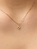 Solid Gold Birthstone Emerald Necklace Charms For Women Ana Luisa Gold Mini Flower Charm