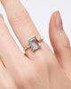 Solid Yellow Gold - Blue Topaz Spritz Ring