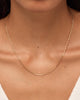 Solid Yellow Gold - Mini Anchor Chain Necklace