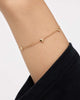 Solid Yellow Gold - Heart Station Bracelet