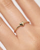 Solid Yellow Gold - Mini Diamond Heart Ring