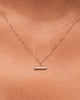 Solid Yellow Gold - Diamond Toggle Charm Necklace