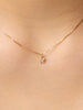 Gold Pendant Necklace - Butterfly Charm Necklace