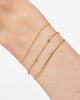 Solid Yellow Gold - Alexandrite Birthstone Station Bracelet