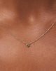 Solid Yellow Gold - Solo Birthstone Necklace