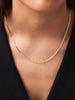 Solid Gold Spring Ring Clasp Chain Necklaces For Women Ana Luisa Flat Mariner Chain Necklace