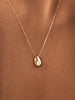 Solid Gold Spring Ring Clasp Pebble Pendant Necklaces For Women Ana Luisa Gold Teardrop Necklace