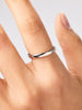 Solid White Gold - Slim Eclipse Ring