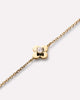 Solid Yellow Gold - Diamond Mini Flower Bracelet