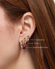 Bold Huggie Hoops - Giulia Silver