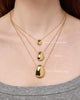 Gold Pendant Necklace - Pebble Mini