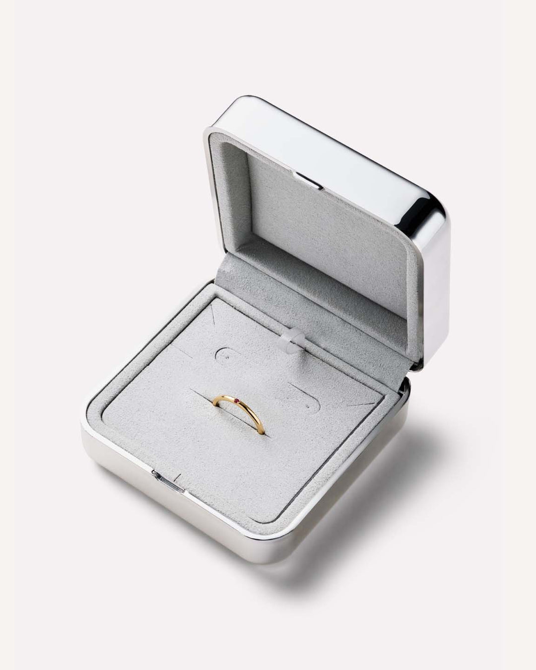 Solid Yellow Gold - Solo Birthstone Ring
