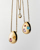 Solid Yellow Gold - 3 Stone Memento Necklace