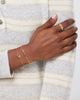 10K Solid Gold Links Circle Charm Bracelet For Women Ana Luisa Duo Links Bracelet